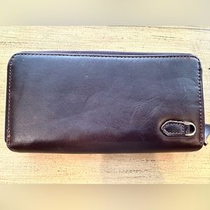 Real Leather Wallet -brown leather